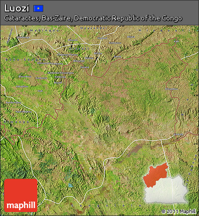 Satellite Map of Luozi