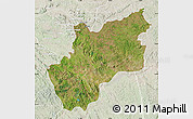Satellite Map of Luozi, lighten