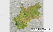 Satellite Map of Luozi, lighten, semi-desaturated
