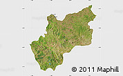 Satellite Map of Luozi, single color outside