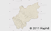 Shaded Relief Map of Luozi, cropped outside