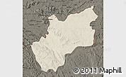 Shaded Relief Map of Luozi, darken