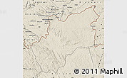 Shaded Relief Map of Luozi