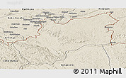 Shaded Relief Panoramic Map of Luozi