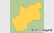 Savanna Style Simple Map of Luozi, cropped outside