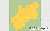 Savanna Style Simple Map of Luozi, single color outside