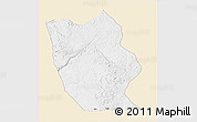 Classic Style 3D Map of Mbanza-Ngungu, single color outside