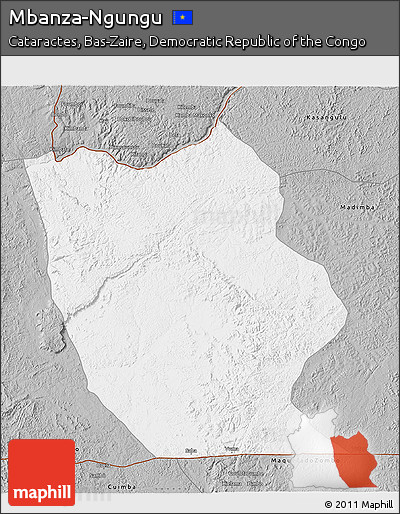 Gray 3D Map of Mbanza-Ngungu