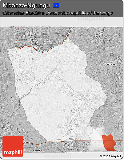 Gray 3D Map of Mbanza-Ngungu