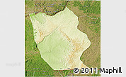Physical 3D Map of Mbanza-Ngungu, satellite outside