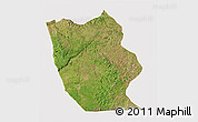 Satellite 3D Map of Mbanza-Ngungu, cropped outside