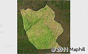 Satellite 3D Map of Mbanza-Ngungu, darken