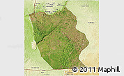 Satellite 3D Map of Mbanza-Ngungu, physical outside