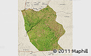 Satellite 3D Map of Mbanza-Ngungu, shaded relief outside
