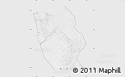 Silver Style Map of Mbanza-Ngungu, single color outside
