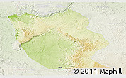Physical Panoramic Map of Mbanza-Ngungu, lighten