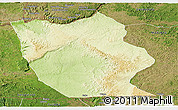 Physical Panoramic Map of Mbanza-Ngungu, satellite outside