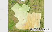 Physical 3D Map of Lukaya, satellite outside