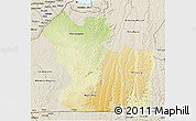 Physical 3D Map of Lukaya, shaded relief outside