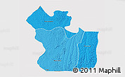 Political Shades 3D Map of Lukaya, cropped outside