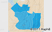 Political Shades 3D Map of Lukaya, lighten