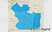 Political Shades 3D Map of Lukaya, shaded relief outside