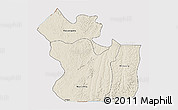 Shaded Relief 3D Map of Lukaya, cropped outside
