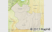 Shaded Relief 3D Map of Lukaya, physical outside