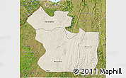 Shaded Relief 3D Map of Lukaya, satellite outside