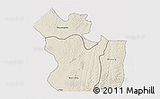 Shaded Relief 3D Map of Lukaya, single color outside