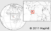 Blank Location Map of Lukaya, within the entire country