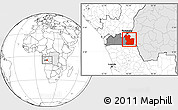 Blank Location Map of Lukaya, highlighted country, highlighted parent region