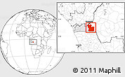 Blank Location Map of Lukaya, highlighted parent region