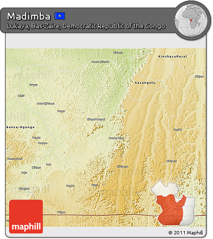 Physical 3D Map of Madimba