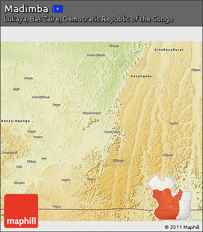 Physical 3D Map of Madimba