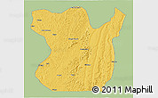 Savanna Style 3D Map of Madimba, single color outside