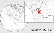 Blank Location Map of Madimba