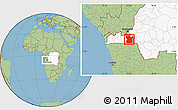 Savanna Style Location Map of Madimba, highlighted country, highlighted parent region