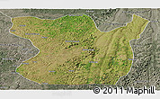 Satellite Panoramic Map of Madimba, semi-desaturated