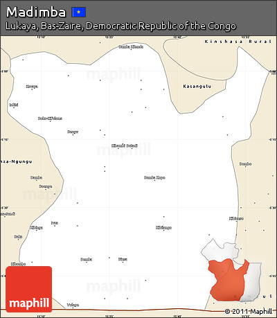 Classic Style Simple Map of Madimba