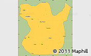 Savanna Style Simple Map of Madimba, single color outside