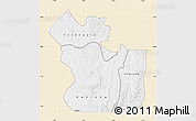 Classic Style Map of Lukaya, single color outside