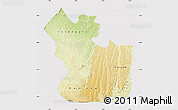 Physical Map of Lukaya, cropped outside