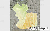 Physical Map of Lukaya, darken, semi-desaturated