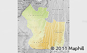 Physical Map of Lukaya, desaturated