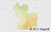 Physical Map of Lukaya, single color outside