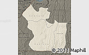 Shaded Relief Map of Lukaya, darken