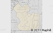 Shaded Relief Map of Lukaya, desaturated