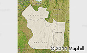 Shaded Relief Map of Lukaya, satellite outside