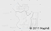 Silver Style Map of Lukaya, single color outside